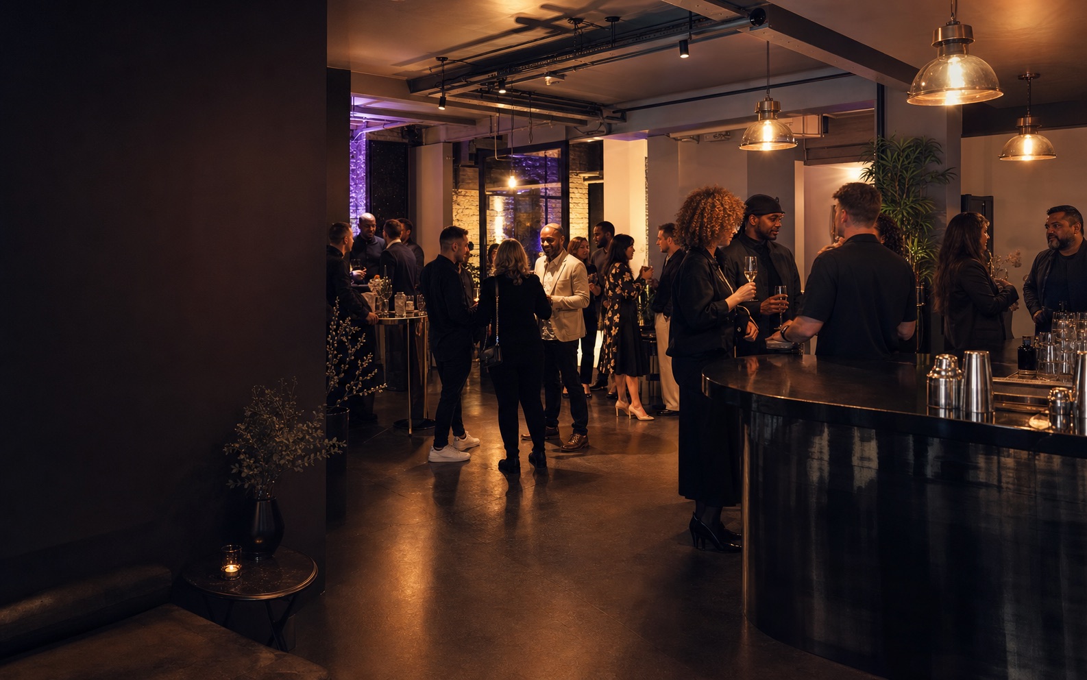 Concept visualisation of a private evening event at Casa Ritmo